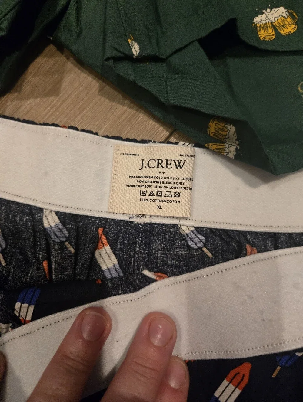 J.Crew Men’s XL Boxer Shorts – 100% Cotton 2 Piece NEW